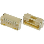 Molex CLIK-Mate Series Right Angle Surface Mount PCB Socket, 6-Contact, 1-Row, 1.25mm Pitch, Solder Termination