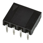 Molex C-Grid Series Right Angle Through Hole Mount PCB Socket, 4-Contact, 1-Row, 2.54mm Pitch, Solder Termination