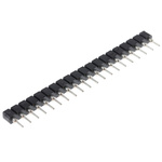 ASSMANN WSW AW 127 Series Straight Through Hole Mount PCB Socket, 20-Contact, 1-Row, 2.54mm Pitch, Solder Termination