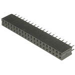 ASSMANN WSW Straight Through Hole Mount PCB Socket, 20-Contact, 2-Row, 2.54mm Pitch, Solder Termination