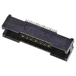 TE Connectivity MICTOR Series Straight Surface Mount PCB Socket, 38-Contact, 2-Row, 0.64mm Pitch, Solder Termination