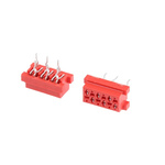 TE Connectivity Micro-MaTch Series Straight Through Hole Mount PCB Socket, 6-Contact, 2-Row, 2.54mm Pitch, Solder