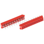 TE Connectivity Micro-MaTch Series Straight Through Hole Mount PCB Socket, 20-Contact, 2-Row, 2.54mm Pitch, Solder