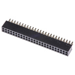 HARWIN Straight Through Hole Mount PCB Socket, 50-Contact, 2-Row, 1.27mm Pitch, Solder Termination