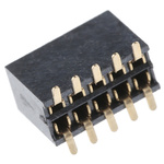 HARWIN Straight Surface Mount PCB Socket, 10-Contact, 2-Row, 1.27mm Pitch, Solder Termination