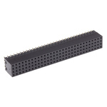 HARWIN Straight Through Hole Mount PCB Socket, 120-Contact, 4-Row, 2mm Pitch, Solder Termination