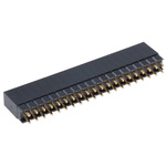 HARWIN Straight Through Hole Mount PCB Socket, 40-Contact, 2-Row, 2.54mm Pitch, Solder Termination