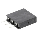 HARWIN Straight Through Hole Mount PCB Socket, 3-Contact, 1-Row, 2.54mm Pitch, Solder Termination