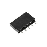 HARWIN Straight Through Hole Mount PCB Socket, 5-Contact, 1-Row, 2.54mm Pitch, Solder Termination