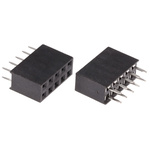 HARWIN Straight Through Hole Mount PCB Socket, 10-Contact, 2-Row, 2.54mm Pitch, Solder Termination