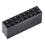 HARWIN Straight Through Hole Mount PCB Socket, 16-Contact, 2-Row, 2.54mm Pitch, Solder Termination