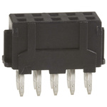 Hirose DF11 Series Straight Through Hole Mount PCB Socket, 10-Contact, 2-Row, 2.0mm Pitch, Solder Termination