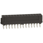 Hirose DF11 Series Straight Through Hole Mount PCB Socket, 28-Contact, 2-Row, 2.0mm Pitch, Solder Termination