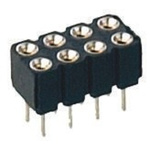 Preci-Dip Straight Through Hole Mount PCB Socket, 8-Contact, 2-Row, 2.54mm Pitch, Solder Termination