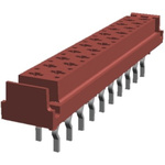TE Connectivity Micro-MaTch Series Straight Through Hole Mount PCB Socket, 20-Contact, 2-Row, 2.54mm Pitch, Solder