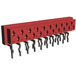 TE Connectivity Micro-MaTch Series Right Angle Through Hole Mount PCB Socket, 20-Contact, 2-Row, 2.54mm Pitch, Solder