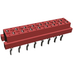 TE Connectivity Micro-MaTch Series Straight Through Hole Mount PCB Socket, 16-Contact, 2-Row, 2.54mm Pitch, Solder