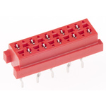 TE Connectivity Micro-MaTch Series Straight Through Hole Mount PCB Socket, 10-Contact, 2-Row, 2.54mm Pitch, Solder