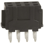 Hirose DF11 Series Straight Through Hole Mount PCB Socket, 8-Contact, 2-Row, 2mm Pitch, Solder Termination