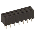 Hirose A3C Series Straight Through Hole Mount PCB Socket, 14-Contact, 2-Row, 2mm Pitch, Solder Termination