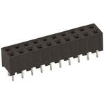 Hirose A3C Series Straight Through Hole Mount PCB Socket, 20-Contact, 2-Row, 2mm Pitch, Solder Termination