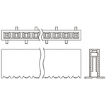 Samtec SSM Series Straight Surface Mount PCB Socket, 8-Contact, 1-Row, 2.54mm Pitch, Solder Termination