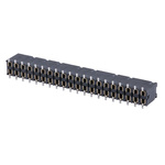 Samtec SSM Series Straight Surface Mount PCB Socket, 40-Contact, 2-Row, 2.54mm Pitch, Solder Termination