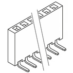 Samtec SSW Series Right Angle Through Hole Mount PCB Socket, 6-Contact, 1-Row, 2.54mm Pitch, Solder Termination