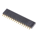 Samtec SSW Series Straight Through Hole Mount PCB Socket, 16-Contact, 1-Row, 2.54mm Pitch, Solder Termination