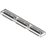 Samtec QSH Series Straight Surface Mount PCB Socket, 180-Contact, 2-Row, 0.5mm Pitch, Solder Termination