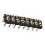 Samtec SDL Series Straight Through Hole Mount PCB Socket, 16-Contact, 2-Row, 2.54mm Pitch, Through Hole Termination