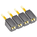 Samtec SLW Series Straight Through Hole Mount PCB Socket, 4-Contact, 1-Row, 2.54mm Pitch, Solder Termination