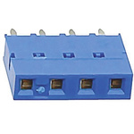 Amphenol Communications Solutions Dubox Series Straight Through Hole Mount PCB Socket, 4-Contact, 1-Row, 2.54mm Pitch,