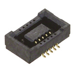 Hirose DF40 Series Straight Surface Mount PCB Socket, 10-Contact, 2-Row, 0.4mm Pitch, Solder Termination