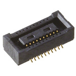 Hirose DF40 Series Straight Surface Mount PCB Socket, 20-Contact, 2-Row, 0.4mm Pitch, Solder Termination
