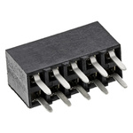 TE Connectivity AMPMODU MOD IV Series Straight Through Hole Mount PCB Socket, 10-Contact, 2-Row, 2.54mm Pitch, Solder