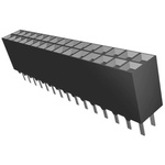 TE Connectivity AMPMODU MOD II Series Straight Through Hole Mount PCB Socket, 30-Contact, 2-Row, 2.54mm Pitch, Solder
