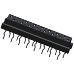 TE Connectivity Micro-MaTch Series Straight Through Hole Mount PCB Socket, 16-Contact, 2-Row, 1.27mm Pitch, Solder