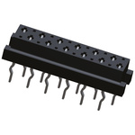 TE Connectivity Micro-MaTch Series Straight Through Hole Mount PCB Socket, 12-Contact, 2-Row, 1.27mm Pitch, Solder