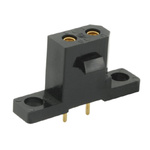 Souriau SMS Series Straight PCB Mount PCB Socket, 2-Contact, 1-Row, 5.08mm Pitch, Solder Termination