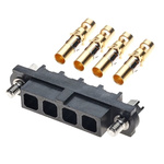 HARWIN Datamate Mix-Tek Series Straight Cable Mount PCB Socket, 4-Contact, 1-Row, 4mm Pitch, Crimp Termination
