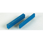 Amphenol Communications Solutions Dubox Series Straight Through Hole Mount PCB Socket, 18-Contact, 1-Row, 2.54mm Pitch,