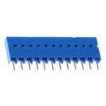 Amphenol Communications Solutions Dubox Series Straight Through Hole Mount PCB Socket, 12-Contact, 1-Row, 2.54mm Pitch,