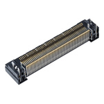 Hirose FunctionMAX FX18 Series Right Angle Surface Mount PCB Socket, 100-Contact, 2-Row, 0.8mm Pitch, Solder Termination