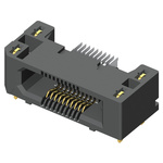 Samtec ERF5 Series Right Angle Surface Mount PCB Socket, 80-Contact, 2-Row, 0.5mm Pitch, Solder Termination