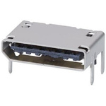 Molex Nano-Pitch Series Vertical Through Hole Mount PCB Socket, 2-Row, 0.5mm Pitch, Solder Termination