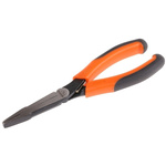 Bahco Steel Pliers Flat Nose Pliers, 180 mm Overall Length