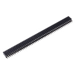 Stelvio Kontek MODUCOM Series Straight Through Hole Mount PCB Socket, 90-Contact, 2-Row, 2.54mm Pitch, Solder