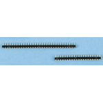 E-TEC SIB Series Straight Through Hole Mount PCB Socket, 32-Contact, 1-Row, 2.54mm Pitch, Solder Termination