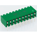 TE Connectivity AMPMODU HV190 Series Right Angle Through Hole Mount PCB Socket, 12-Contact, 1-Row, 2.54mm Pitch, Solder